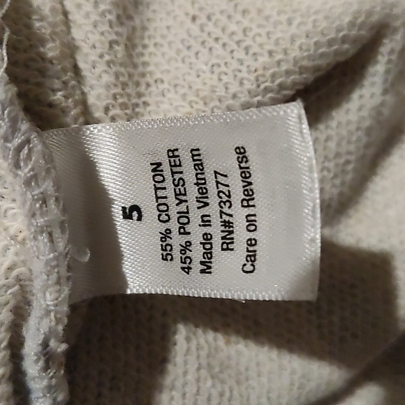 Jumping Beans Girls Hoodie Gray with Pink, Blue & Silver Polka Dots (Size 5) - Picture 4 of 4